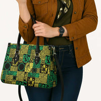 Cook Islands Mere Kiritimiti Leather Bag Pacific Patchwork Xmas Vibes - Polynesian Pride