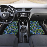 Solomon Islands Meri Kirihimete Car Mats Pacific Patchwork Xmas Vibes - Polynesian Pride