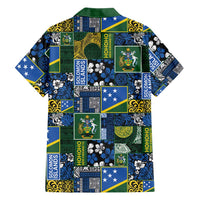 Solomon Islands Meri Kirihimete Family Matching Long Sleeve Bodycon Dress and Hawaiian Shirt Pacific Patchwork Xmas Vibes LT9 - Polynesian Pride