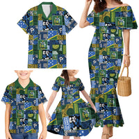 Solomon Islands Meri Kirihimete Family Matching Mermaid Dress and Hawaiian Shirt Pacific Patchwork Xmas Vibes LT9 - Polynesian Pride