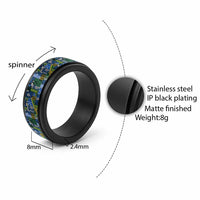 Solomon Islands Meri Kirihimete Spinner Ring Pacific Patchwork Xmas Vibes - Polynesian Pride