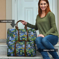 Solomon Islands Meri Kirihimete Travel Bag Pacific Patchwork Xmas Vibes - Polynesian Pride
