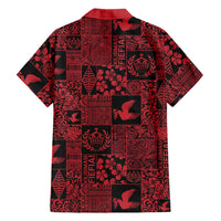 Black Tonga Kilisimasi Fiefia Family Matching Tank Maxi Dress and Hawaiian Shirt Pacific Patchwork Xmas Vibes LT9 - Polynesian Pride