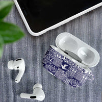Blue Tonga Kilisimasi Fiefia AirPods Case Pacific Patchwork Xmas Vibes - Polynesian Pride