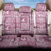 Pink Tonga Kilisimasi Fiefia Back Car Seat Cover Pacific Patchwork Xmas Vibes LT9 One Size Pink - Polynesian Pride