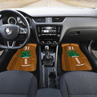 Custom Hawaii Honolulu Bowl Car Mats With Kakau Tribal Pattern LT9 - Polynesian Pride