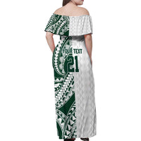 Polynesian Hawaii Volleyball Custom Family Matching Off Shoulder Maxi Dress and Hawaiian Shirt Kakau with Sport Style LT9 - Polynesian Pride