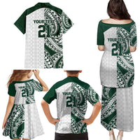 Polynesian Hawaii Volleyball Custom Family Matching Puletasi and Hawaiian Shirt Kakau with Sport Style LT9 - Polynesian Pride
