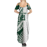 Polynesian Hawaii Volleyball Custom Family Matching Summer Maxi Dress and Hawaiian Shirt Kakau with Sport Style LT9 - Polynesian Pride