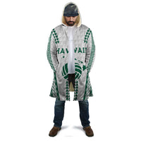 Polynesian Hawaii Volleyball Custom Cloak White Kakau with Map Motif - Polynesian Pride