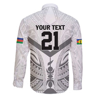 New Caledonia Football Custom Family Matching Off The Shoulder Long Sleeve Dress and Hawaiian Shirt Go Champions Les Cagous LT9 - Polynesian Pride
