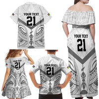 New Caledonia Football Custom Family Matching Off Shoulder Maxi Dress and Hawaiian Shirt Go Champions Les Cagous LT9 - Polynesian Pride
