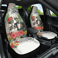Skeleton Love for Valentines Day Car Seat Cover Polynesian Tribal Love Forever LT9 One Size White - Polynesian Pride