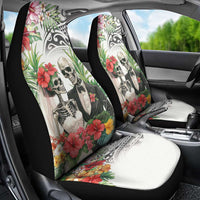 Skeleton Love for Valentines Day Car Seat Cover Polynesian Tribal Love Forever LT9 - Polynesian Pride