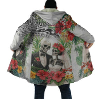 Skeleton Love for Valentines Day Cloak Polynesian Tribal Love Forever LT9 - Polynesian Pride
