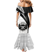 Personalised Tonga Emancipation Day Mermaid Dress Since 1970 Ngatu Tribal Pattern LT9 - Polynesian Pride