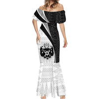 Personalised Tonga Emancipation Day Mermaid Dress Since 1970 Ngatu Tribal Pattern LT9 - Polynesian Pride