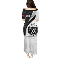 Personalised Tonga Emancipation Day Puletasi Since 1970 Ngatu Tribal Pattern LT9 - Polynesian Pride