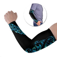 All Black Maori Tribal Tattoo Personalised Arm Sleeves Polynesian Style - Polynesian Pride