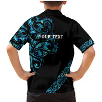 All Black Maori Tribal Tattoo Personalised Family Matching Mermaid Dress and Hawaiian Shirt Polynesian Style LT9 - Polynesian Pride