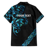 All Black Maori Tribal Tattoo Personalised Family Matching Tank Maxi Dress and Hawaiian Shirt Polynesian Style LT9 - Polynesian Pride