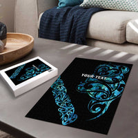 All Black Maori Tribal Tattoo Personalised Puzzle Polynesian Style - Polynesian Pride