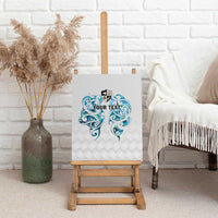 Queensland Maori Kiwi Personalised Canvas Wall Art Ma Kakariki Papua Shell Maori Tribal Tattoo