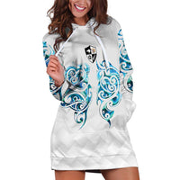 Queensland Maori Kiwi Personalised Hoodie Dress Ma Kakariki Papua Shell Maori Tribal Tattoo