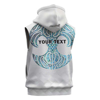 Queensland Maori Kiwi Personalised Sleeveless Zip Hoodie Ma Kakariki Papua Shell Maori Tribal Tattoo LT9 - Polynesian Pride