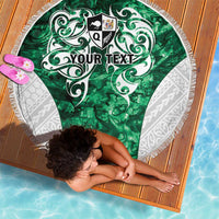 Queensland Maori Kiwi Personalised Beach Blanket Kikirangi Papua Shell Maori Tribal Tattoo LT9 - Polynesian Pride