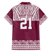 Queensland Maori Nga Hau E Wha Custom Family Matching Off Shoulder Short Dress and Hawaiian Shirt Polynesian Maori Tribal Pattern LT9 - Polynesian Pride