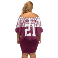 Queensland Maori Nga Hau E Wha Custom Family Matching Off Shoulder Short Dress and Hawaiian Shirt Polynesian Maori Tribal Pattern LT9 - Polynesian Pride