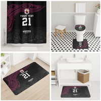 Queensland Papua New Guinea Custom Bathroom Set All Black Pacific PNG Tribal Style - Polynesian Pride