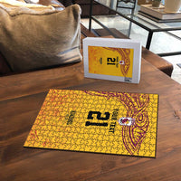 Queensland Papua New Guinea Custom Puzzle All Gold Pacific PNG Tribal Style - Polynesian Pride