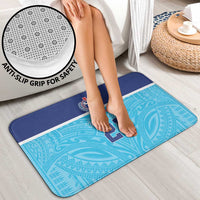 Queensland Samoa Custom Bathroom Set Blue Pacific Polynesian Tribal Pattern LT9 - Polynesian Pride