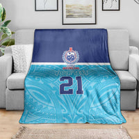 Queensland Samoa Custom Blanket Blue Pacific Polynesian Tribal Pattern LT9 - Polynesian Pride