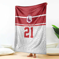 Queensland Tonga Custom Blanket QLD with Tongan Ngatu Pattern LT9 - Polynesian Pride