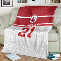 Queensland Tonga Custom Blanket QLD with Tongan Ngatu Pattern LT9 - Polynesian Pride