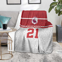Queensland Tonga Custom Blanket QLD with Tongan Ngatu Pattern LT9 - Polynesian Pride