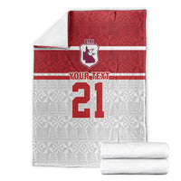 Queensland Tonga Custom Blanket QLD with Tongan Ngatu Pattern LT9 - Polynesian Pride