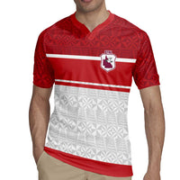 Queensland Tonga Custom Rugby Jersey QLD with Tongan Ngatu Pattern