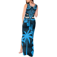 Custom Fiji Rugby Tank Maxi Dress Go Fijian Tapa Arty with World Cup Vibe LT9 - Polynesian Pride