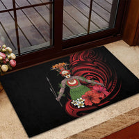 Huli Wigmen Tribe Hela Province Rubber Doormat Papua New Guinea Indigenous Pattern LT9 - Polynesian Pride
