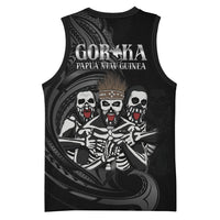 Skeleton Tribe Simbu Province Basketball Jersey Papua New Guinea Indigenous Pattern LT9 - Polynesian Pride