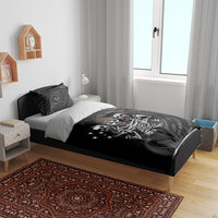 Skeleton Tribe Simbu Province Bedding Set Papua New Guinea Indigenous Pattern LT9 - Polynesian Pride