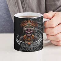 Mokomoko Tribe Eastern Highlands Province Ceramic Mug Papua New Guinea Indigenous Pattern LT9 - Polynesian Pride