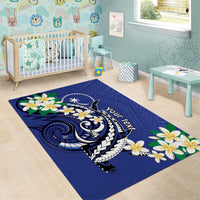 FSM Chuuk State Polynesian Shark Tattoo Personalised Area Rug LT9 - Polynesian Pride