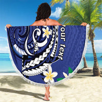 FSM Chuuk State Polynesian Shark Tattoo Personalised Beach Blanket LT9 - Polynesian Pride
