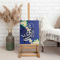FSM Chuuk State Polynesian Shark Tattoo Personalised Canvas Wall Art LT9 - Polynesian Pride