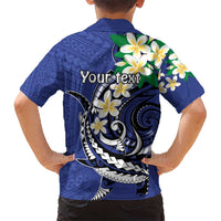 FSM Chuuk State Polynesian Shark Tattoo Personalised Kid Hawaiian Shirt LT9 - Polynesian Pride